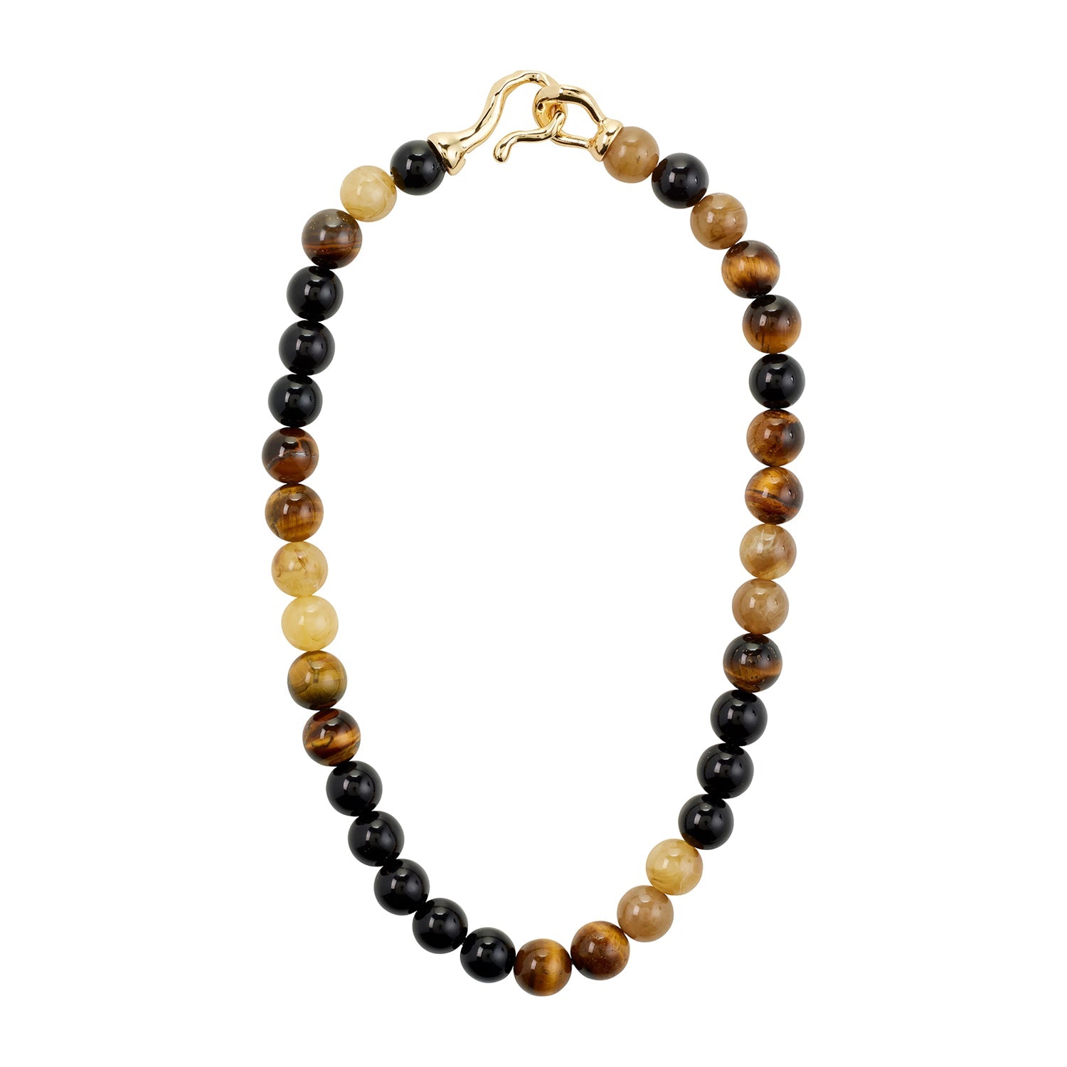 PILGRIM - STILL NECKLACE GOLD/BROWN