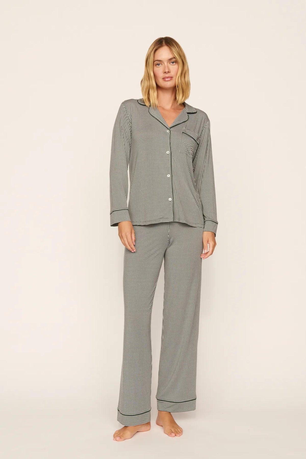 EBERJEY - GISELE PRINTED LONG PJ SET