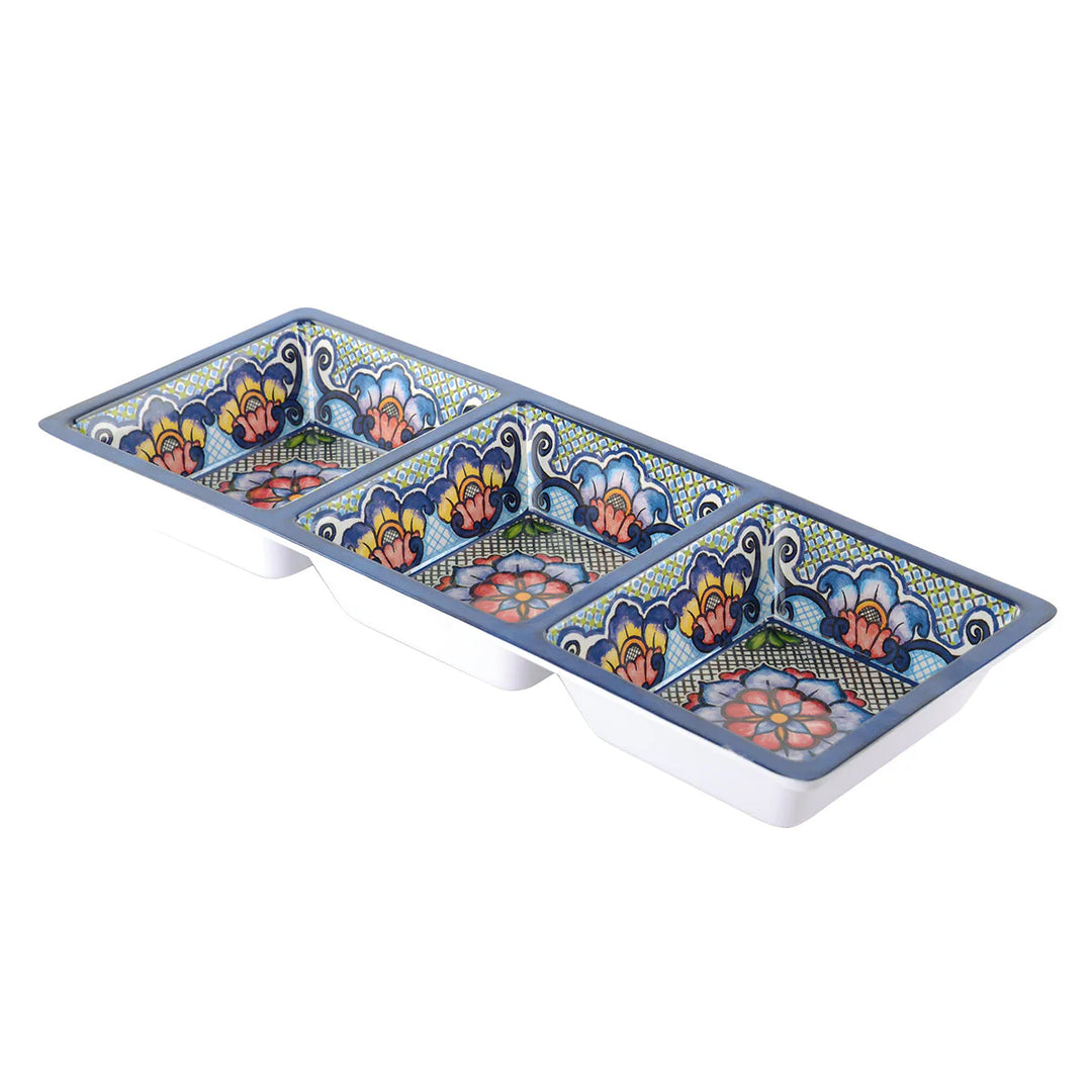 PS - TACO 3-SECTION TRAY BLUE