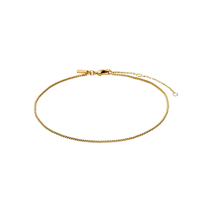 PILGRIM - PALLAS RECYCLED ANKLET GOLD-PLATED - GOLD PLATED