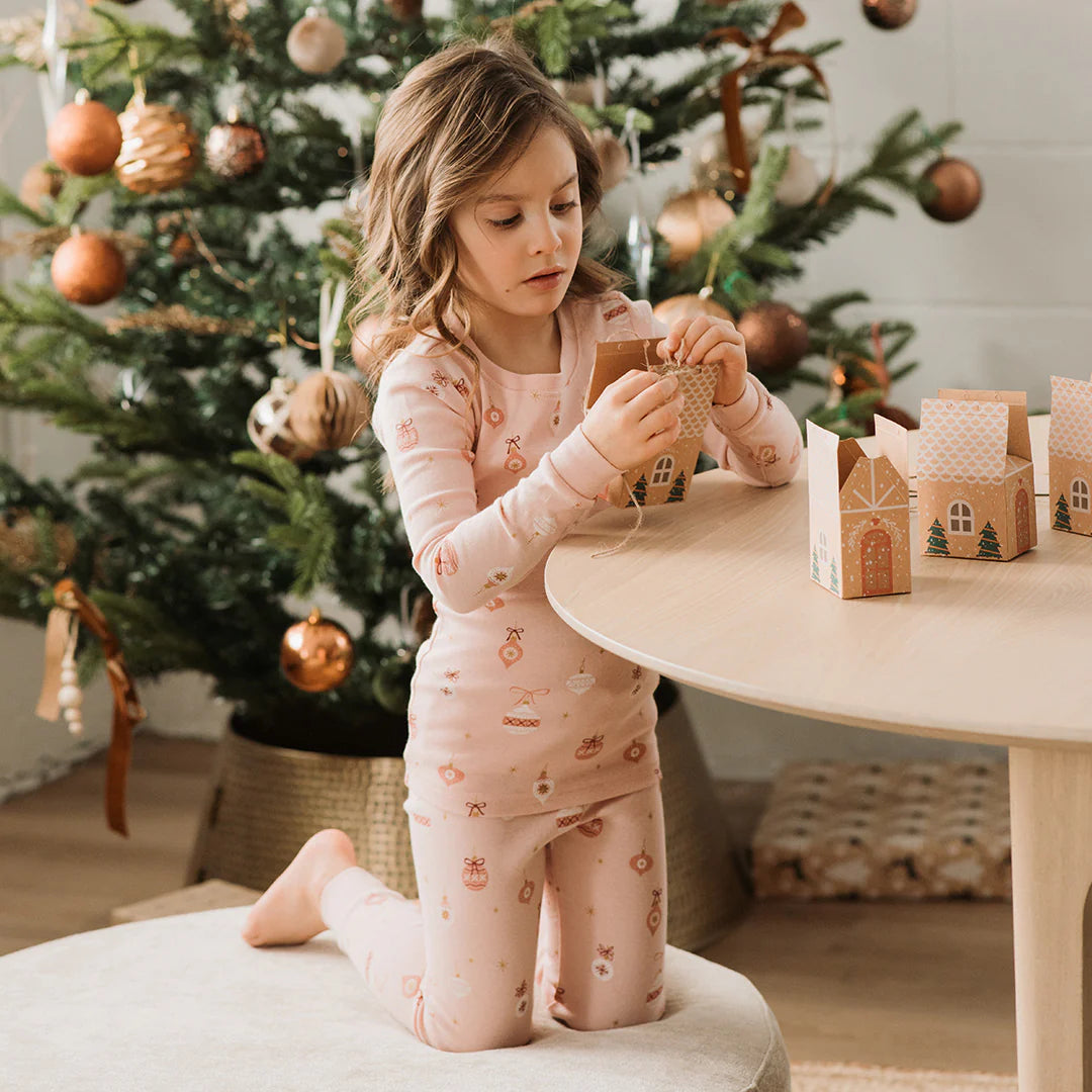 PETIT LEM- TODDLER ORNAMENT ROSE PJ SET