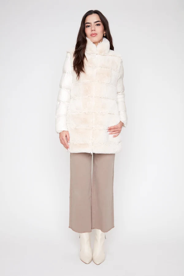 RENUAR - WOMEN'S QUILTED FAUX FUR JACKET