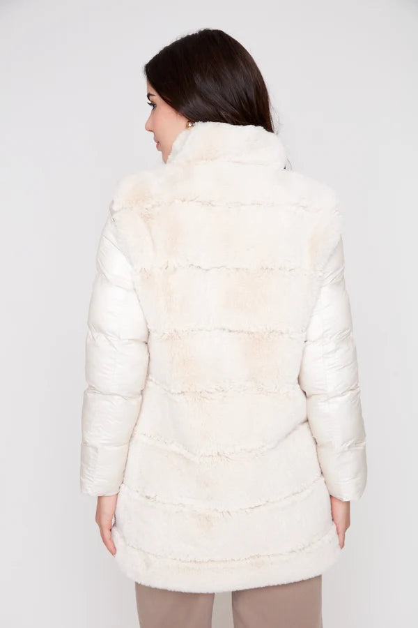 RENUAR - WOMEN'S QUILTED FAUX FUR JACKET