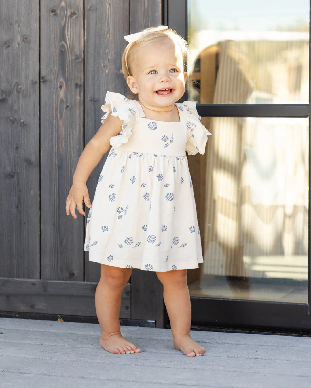RYLEE + CRU - KIDS MARIPOSA DRESS SEASHELLS