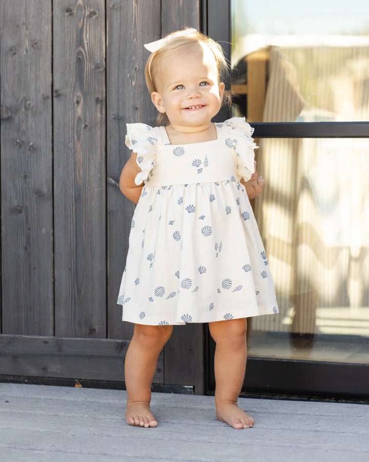 RYLEE + CRU - KIDS MARIPOSA DRESS SEASHELLS
