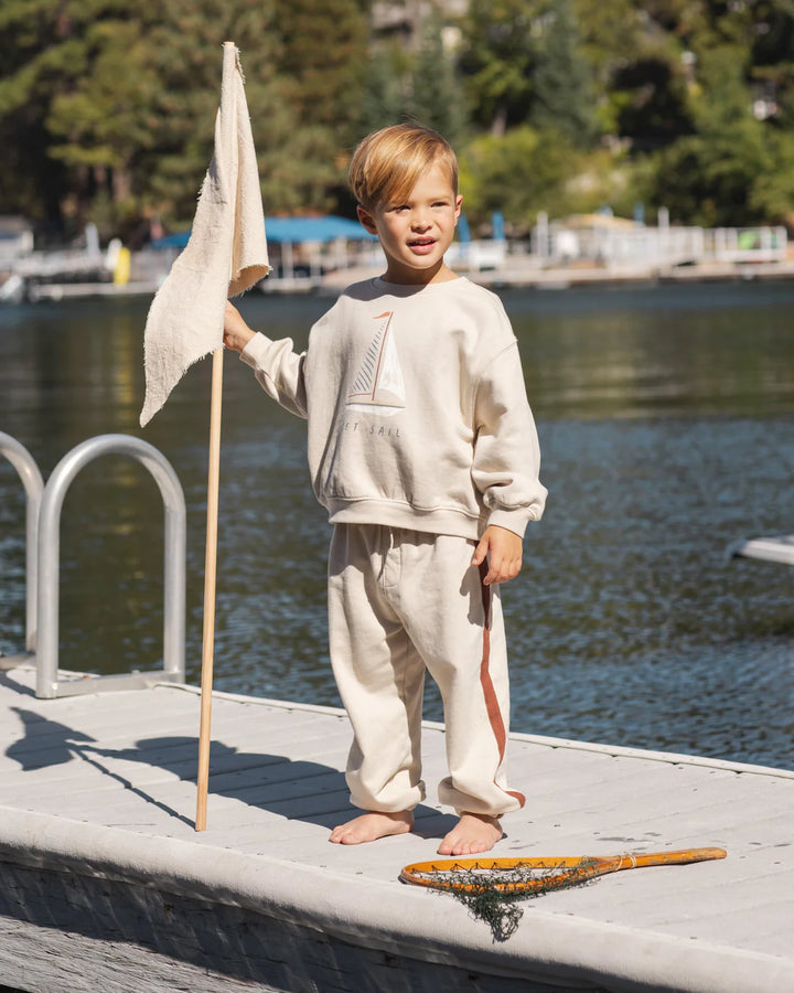 RYLEE + CRU - KIDS OVERSIZED SWEATSHIRT SET SAIL