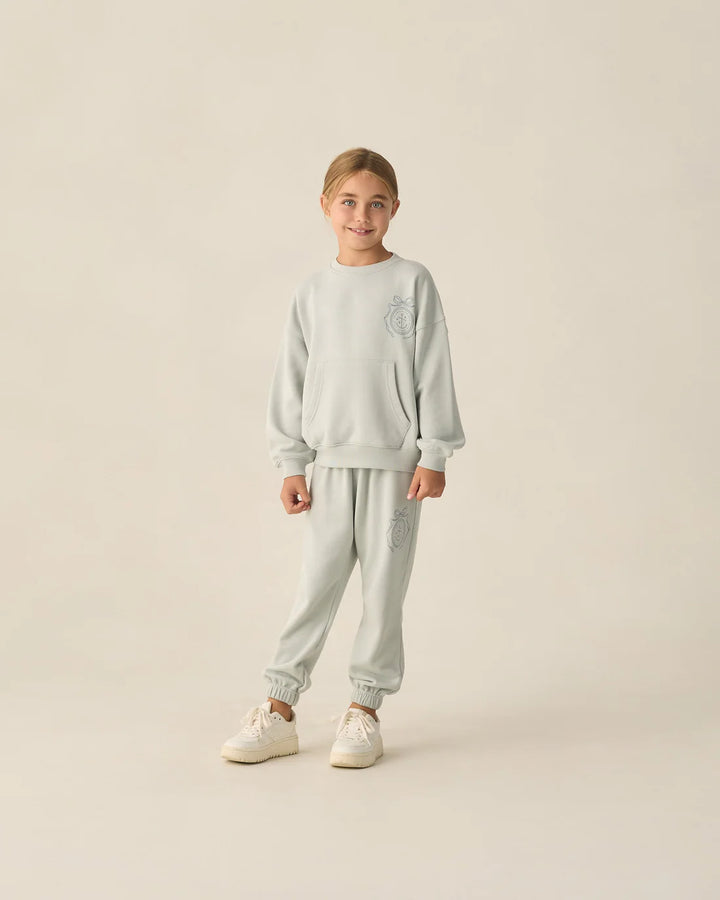 RYLEE + CRU - KIDS BAGGY SWEATPANT SEAFOAM