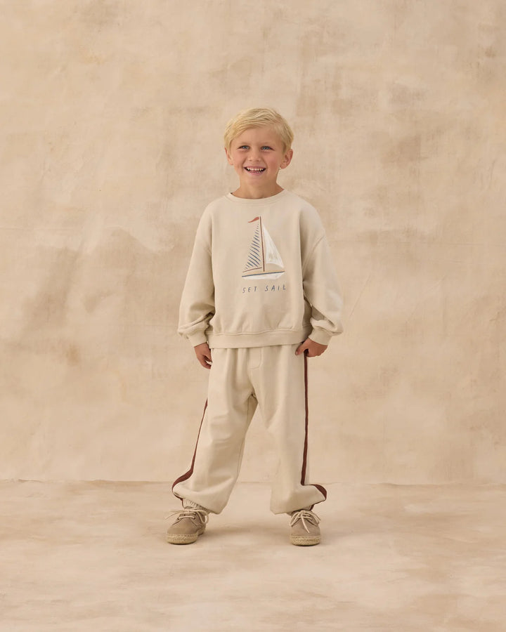 RYLEE + CRU - KIDS OVERSIZED SWEATSHIRT SET SAIL