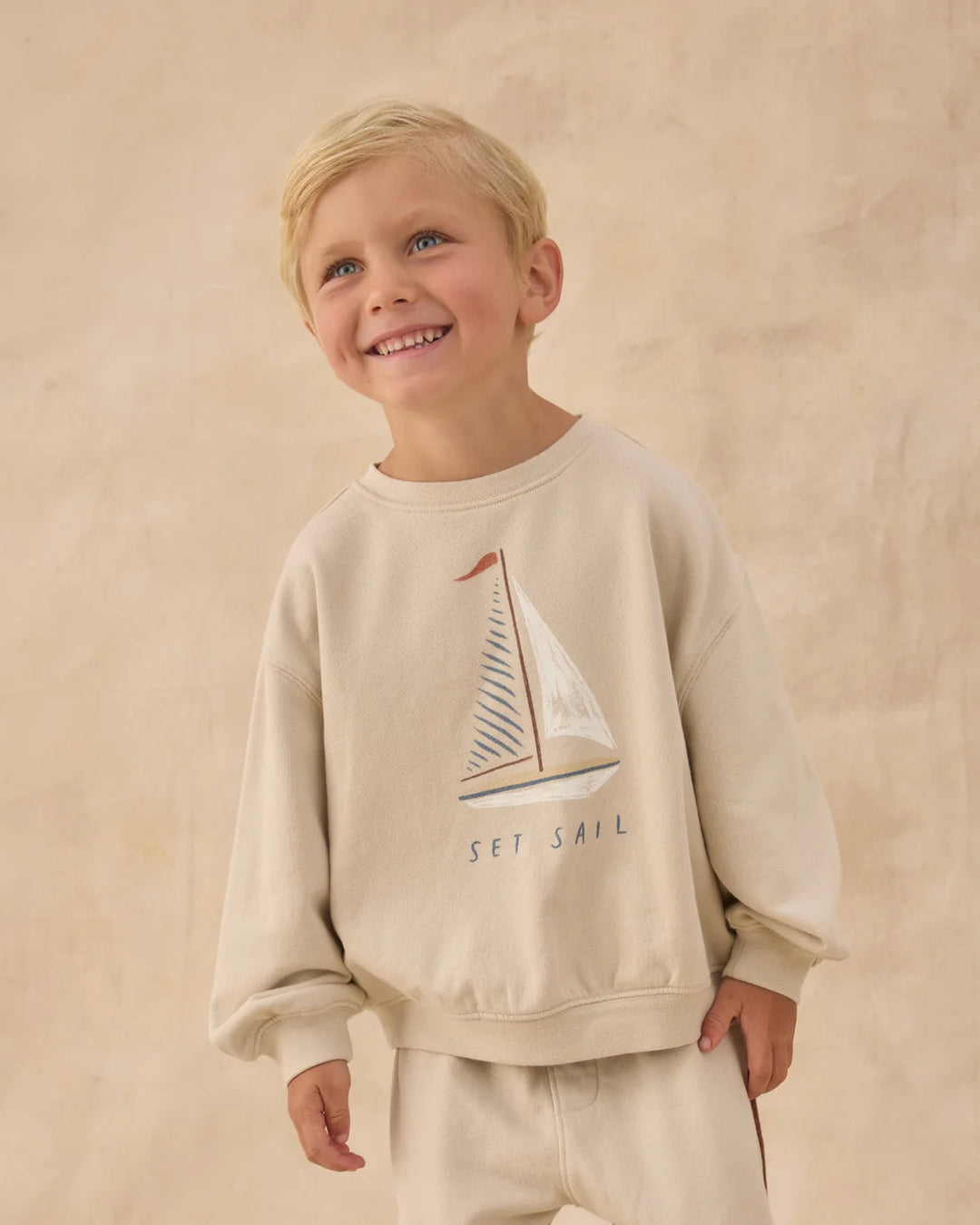 RYLEE + CRU - KIDS OVERSIZED SWEATSHIRT SET SAIL