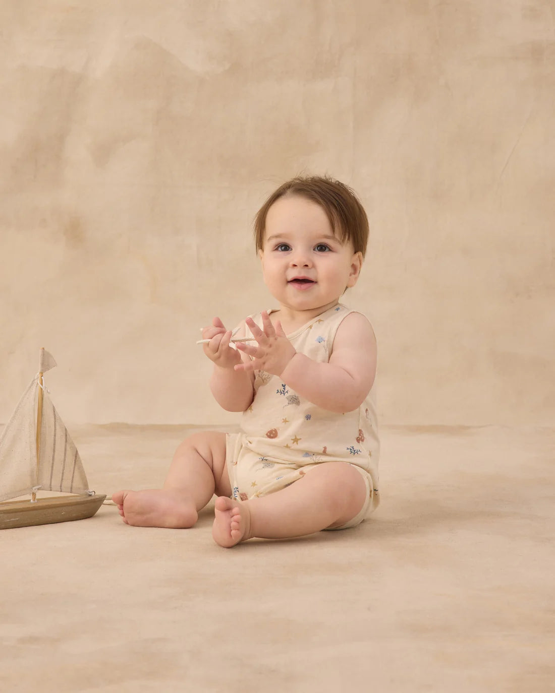 RYLEE + CRU - BABY SLEEVELESS ONE-PIECE AQUATIC