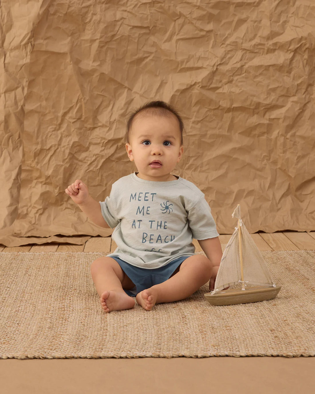 RYLEE + CRU - KIDS RAW EDGE TEE MEET ME AT THE BEACH