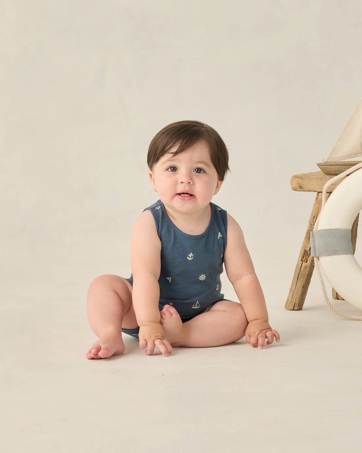 RYLEE + CRU - SLEEVELESS ONE-PIECE MARITIME