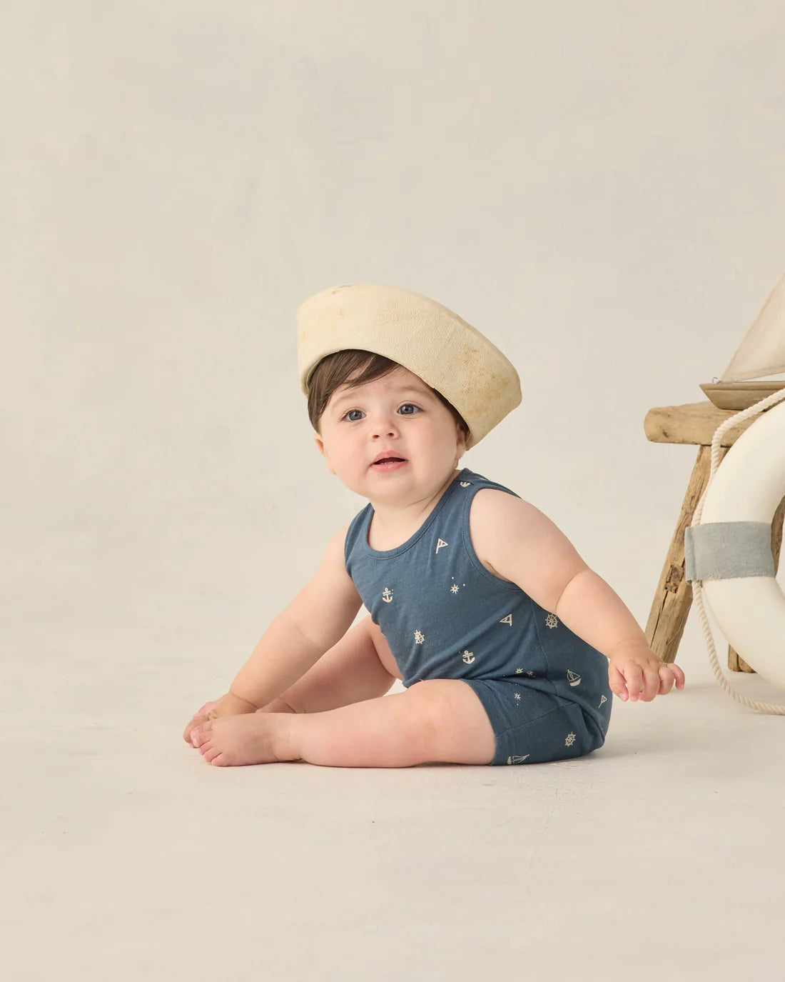 RYLEE + CRU - SLEEVELESS ONE-PIECE MARITIME