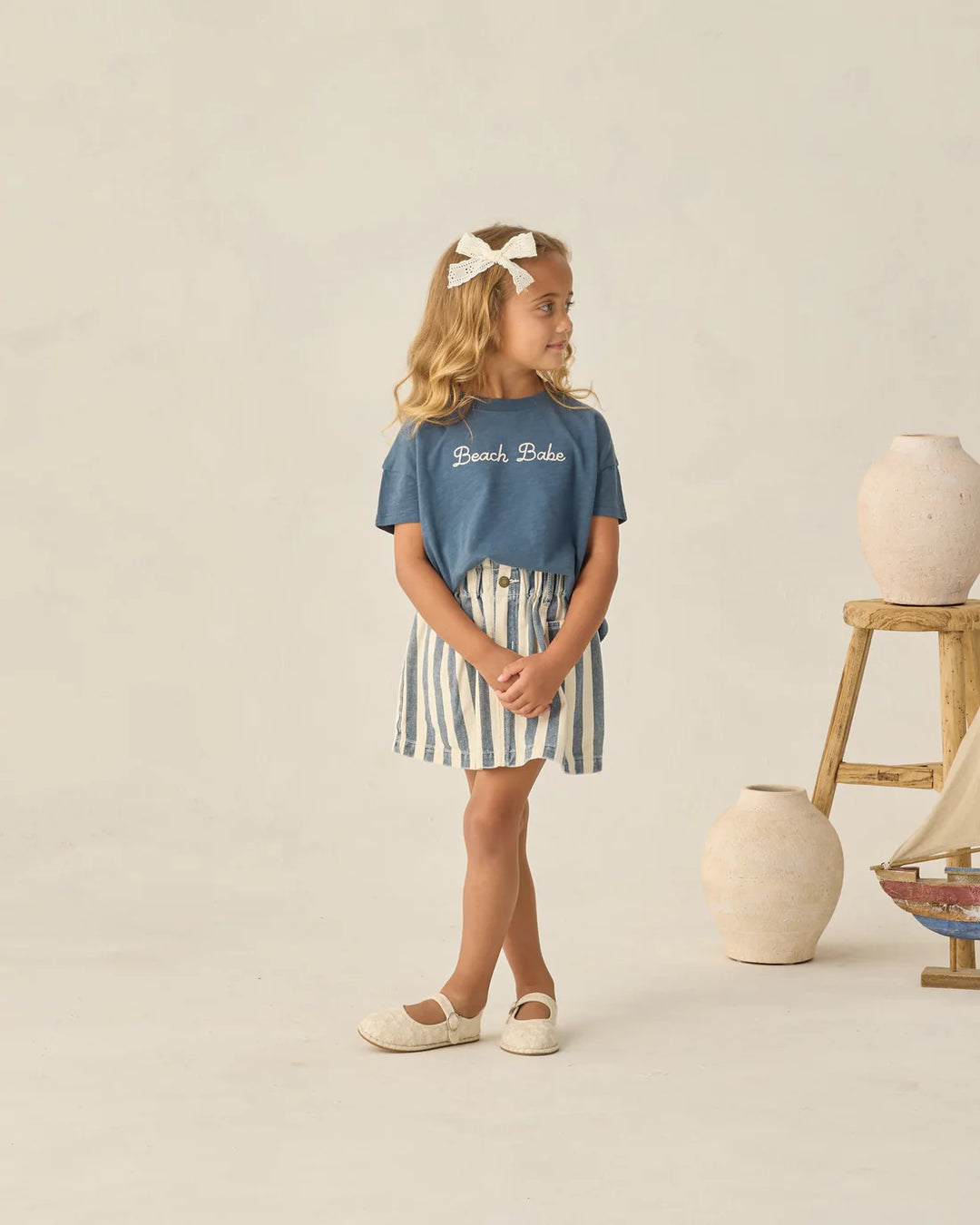RYLEE + CRU  - BOXY TEE BEACH BABE