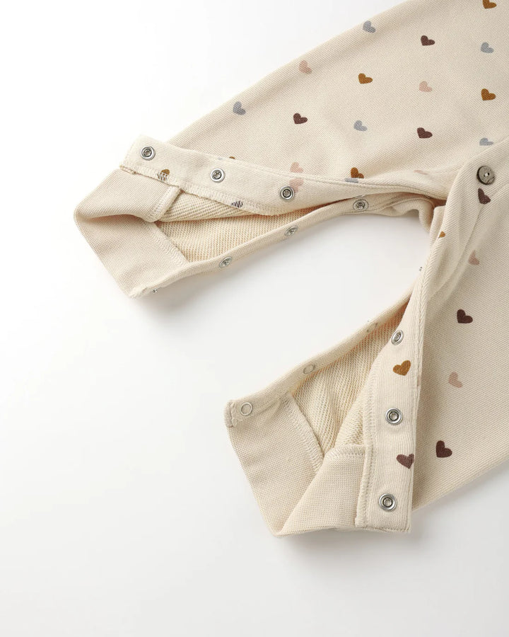 RYLEE + CRU- HEARTS BUTTON DOWN JUMPSUIT