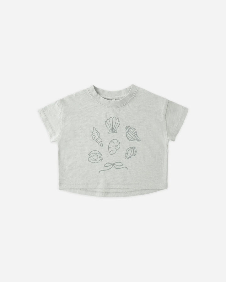 RYLEE + CRU - KIDS BOXY TEE SEASHELLS