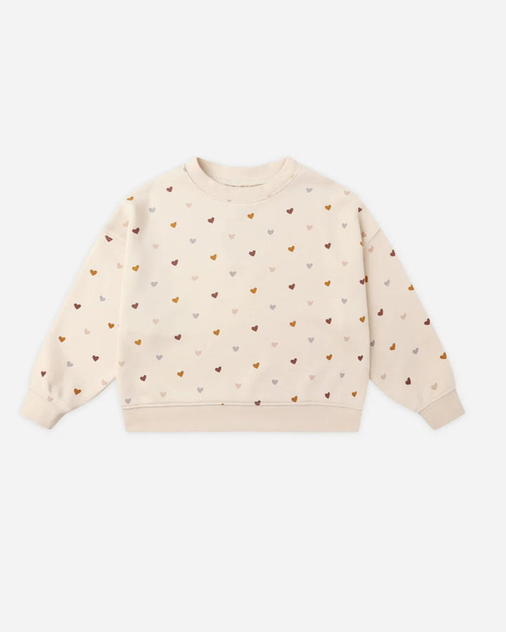 RYLEE + CRU- KIDS HEARTS BOXY PULLOVER