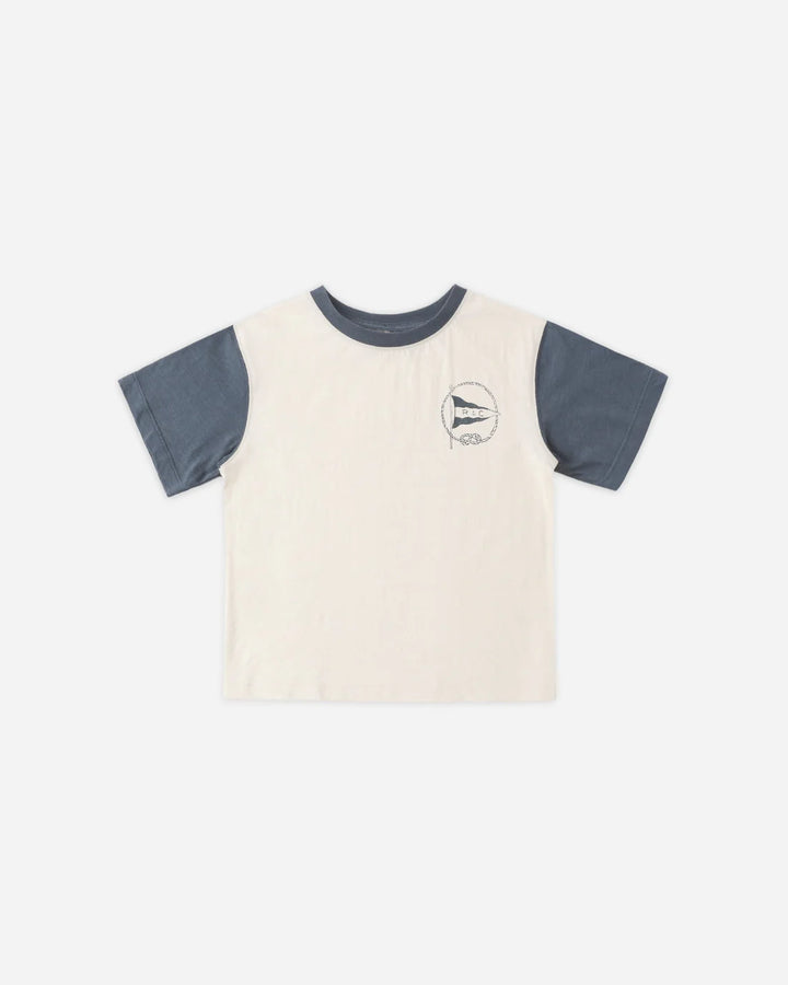 RYLEE + CRU - CONTRAST S/S TEE NAUTICAL FLAG