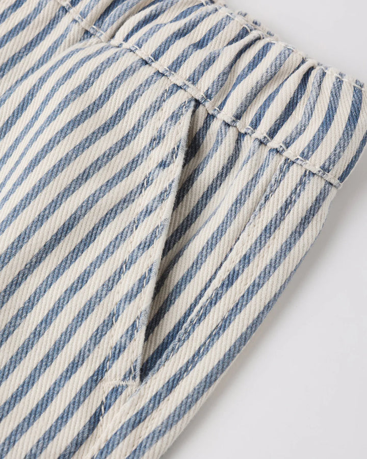 RYLEE + CRU - KIDS DAWSON SHORT RAILROAD STRIPE