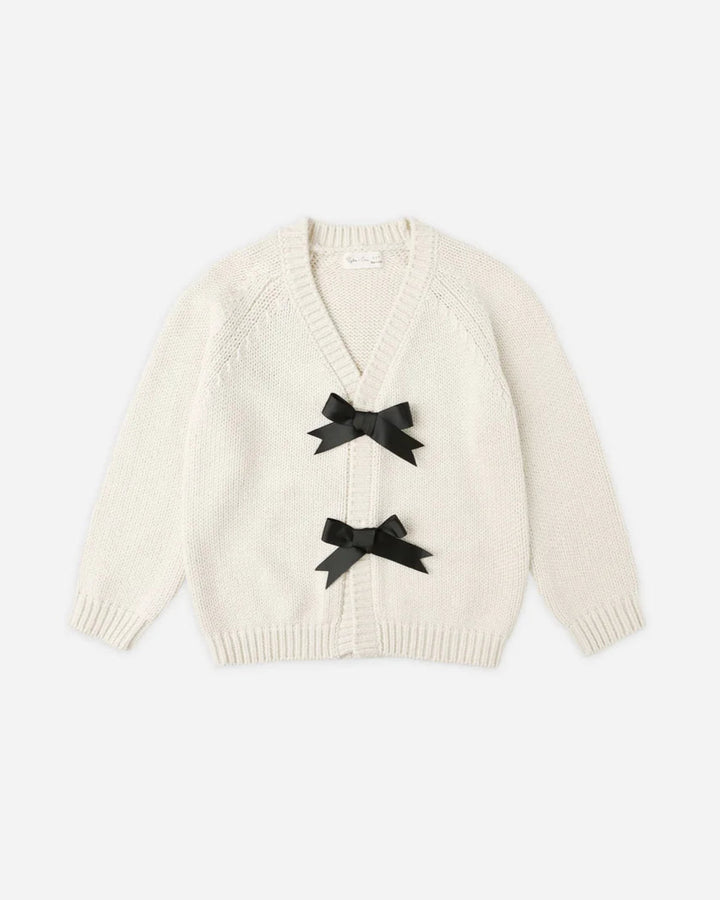 RYLEE + CRU- KIDS BOW CARDIGAN