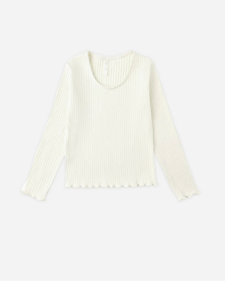 RYLEE + CRU- KIDS RIBBED LONG SLEEVE SHIRT