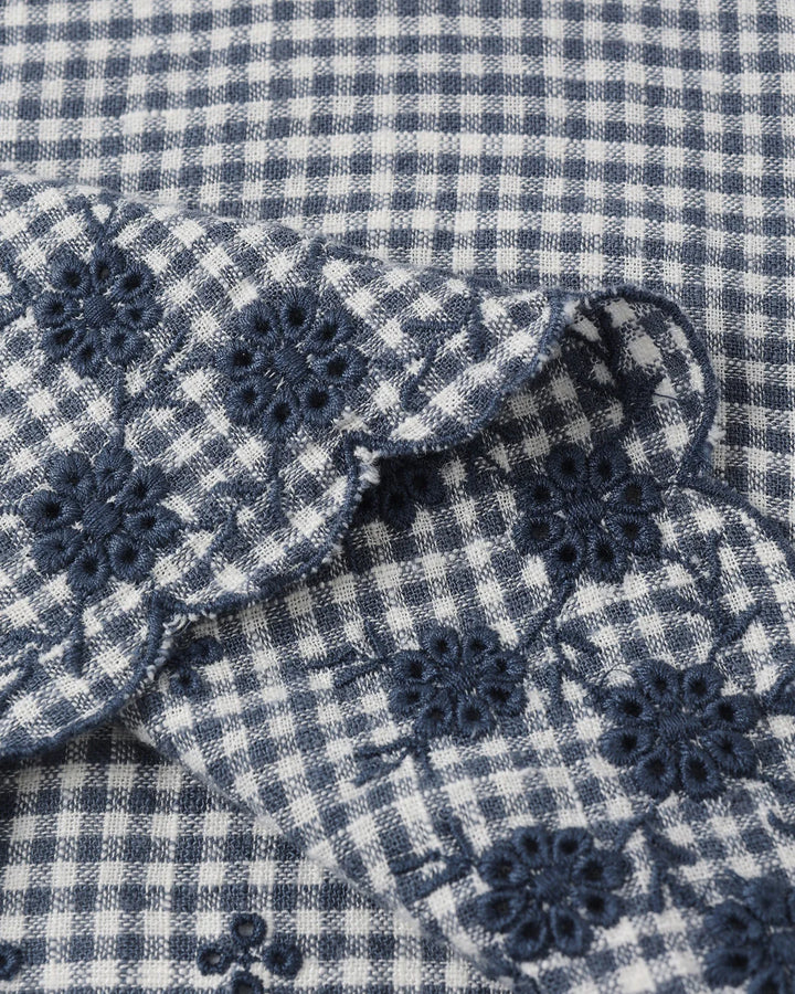 RYLEE + CRU - KIDS LENNON DRESS MARINE GINGHAM
