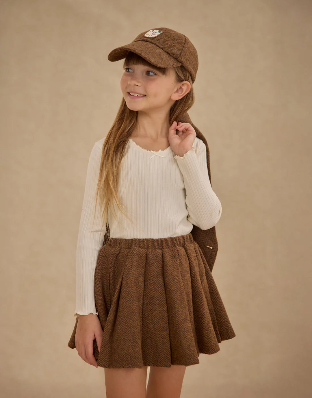 RYLEE + CRU- KIDS RIBBED LONG SLEEVE SHIRT