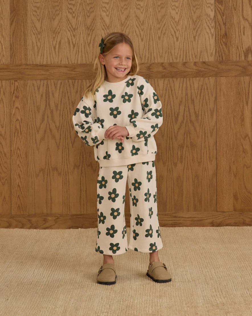 RYLEE + CRU- KIDS OVERSIZED DAISY SWEATSHIRT