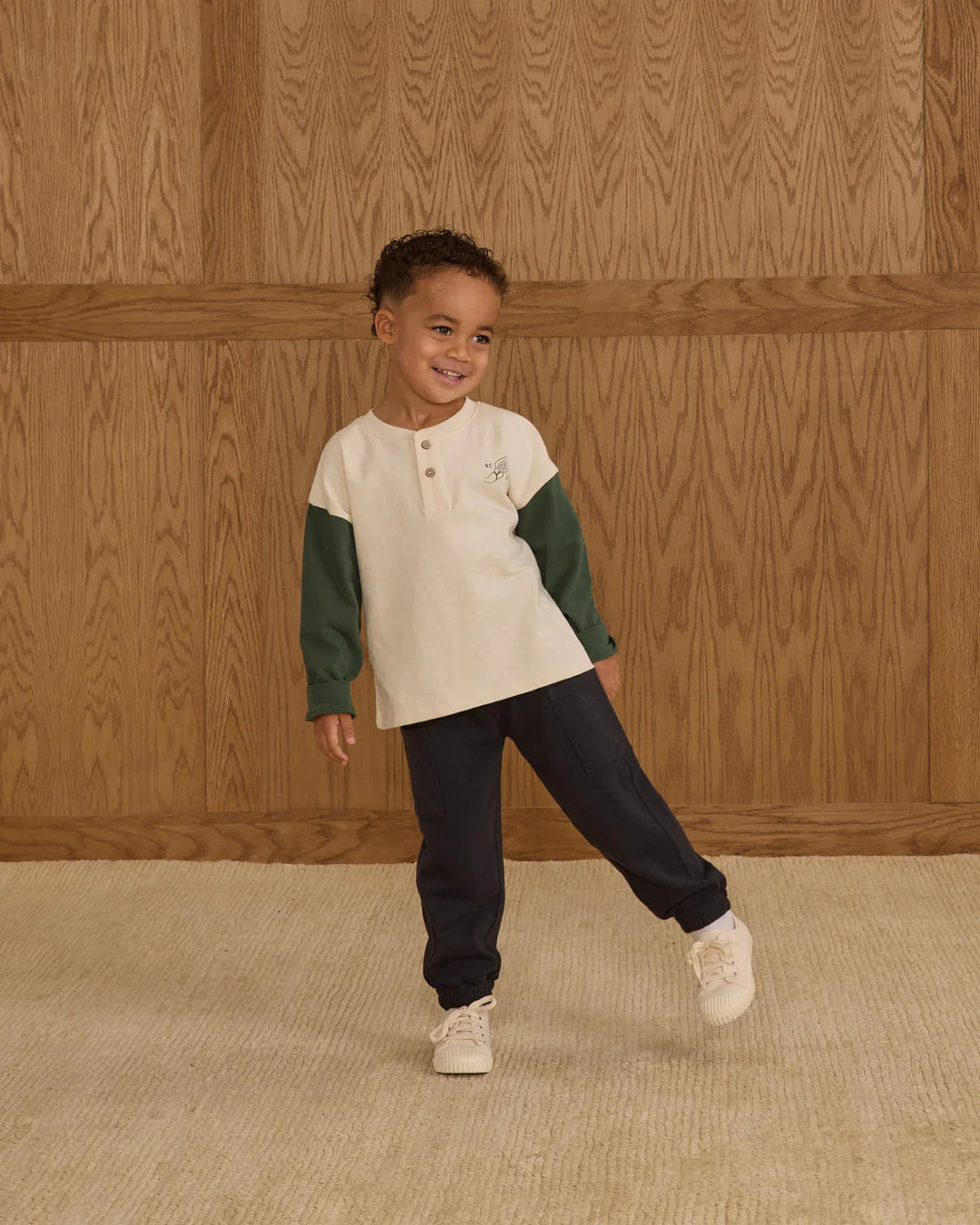 RYLEE + CRU- KIDS RELAXED LONG SLEEVE HENLEY