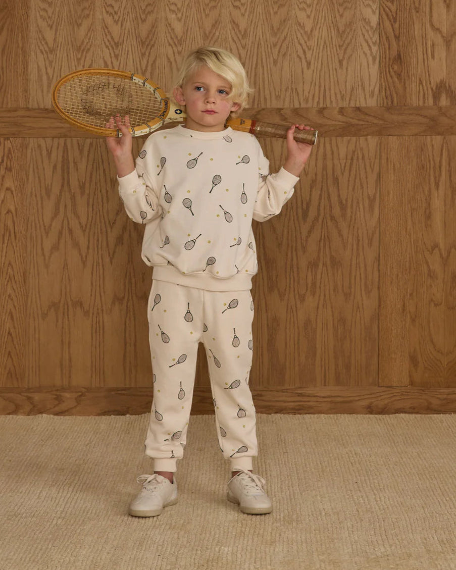 RYLEE + CRU- KIDS TENNIS RELAXED SWEATSHIRT