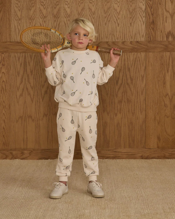 RYLEE + CRU- KIDS TENNIS RELAXED SWEATSHIRT