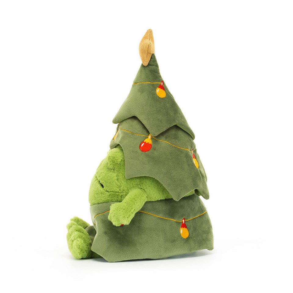 JELLYCAT - PLUSH TOY CHRISTMAS TREE RICKY RAIN FROG