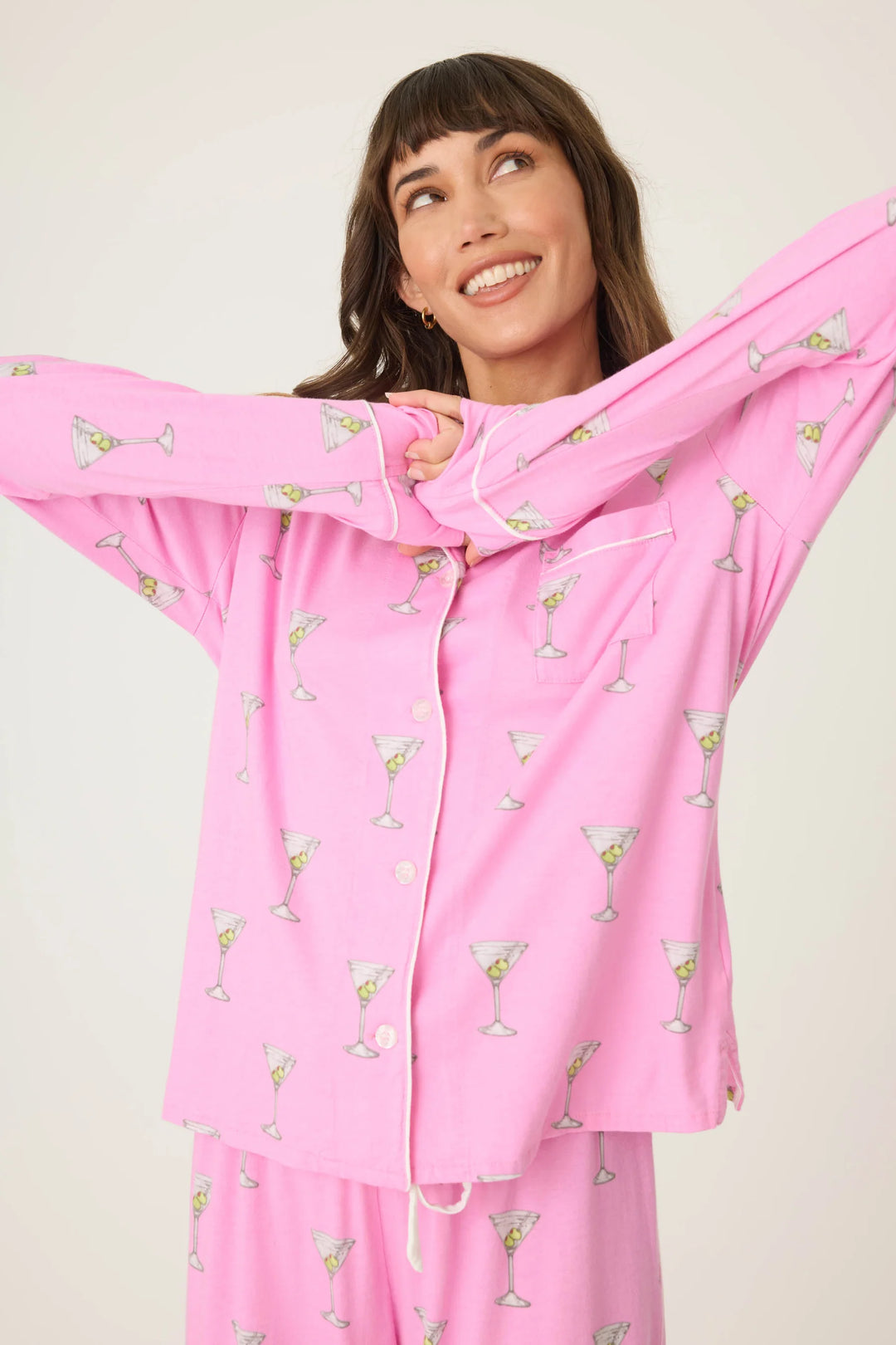 P.J. SALVAGE- WOMEN'S PLAYFUL PRINTS DRINKS PJ SET