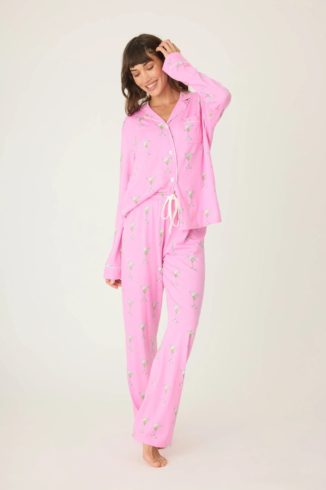P.J. SALVAGE- WOMEN'S PLAYFUL PRINTS DRINKS PJ SET
