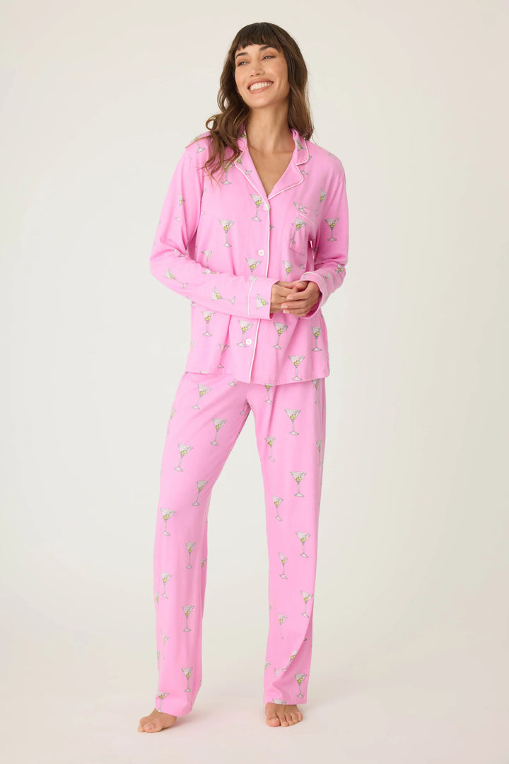 P.J. SALVAGE- WOMEN'S PLAYFUL PRINTS DRINKS PJ SET
