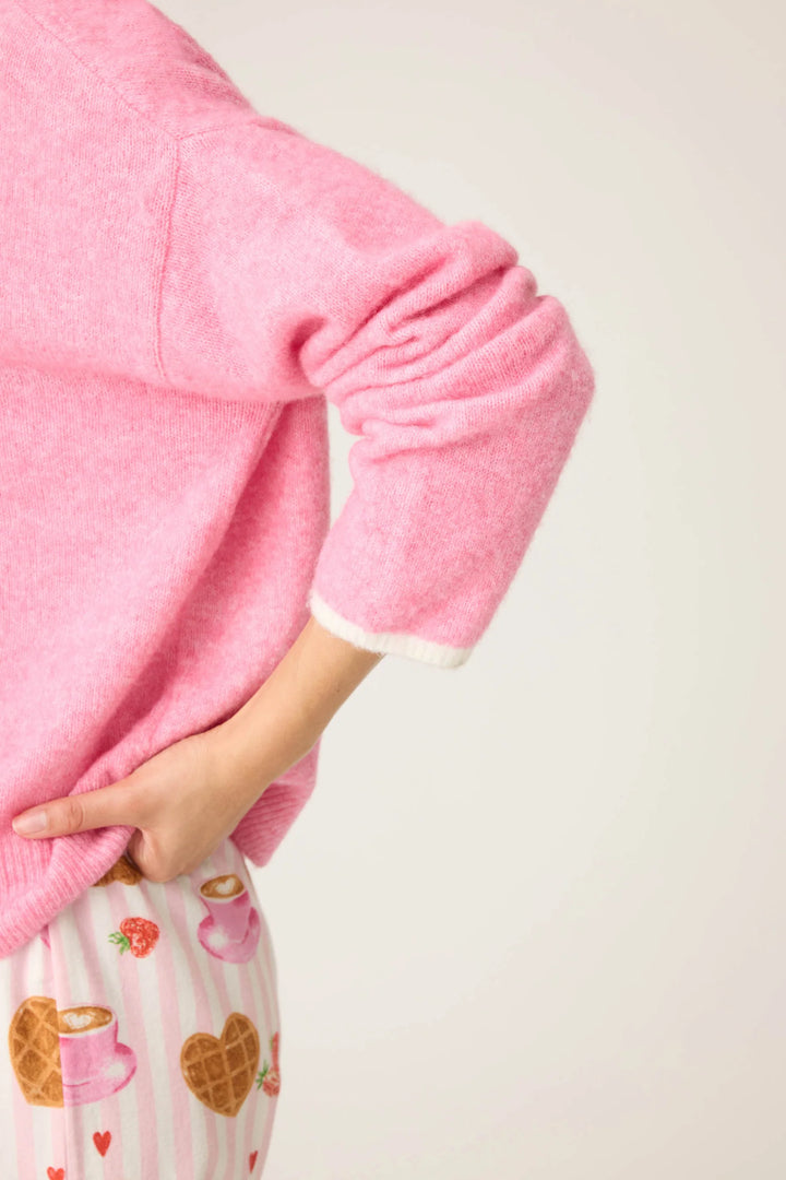 P.J. SALVAGE- WOMEN'S CAFE ET CROISSANTS SNUGGLE SWEATER