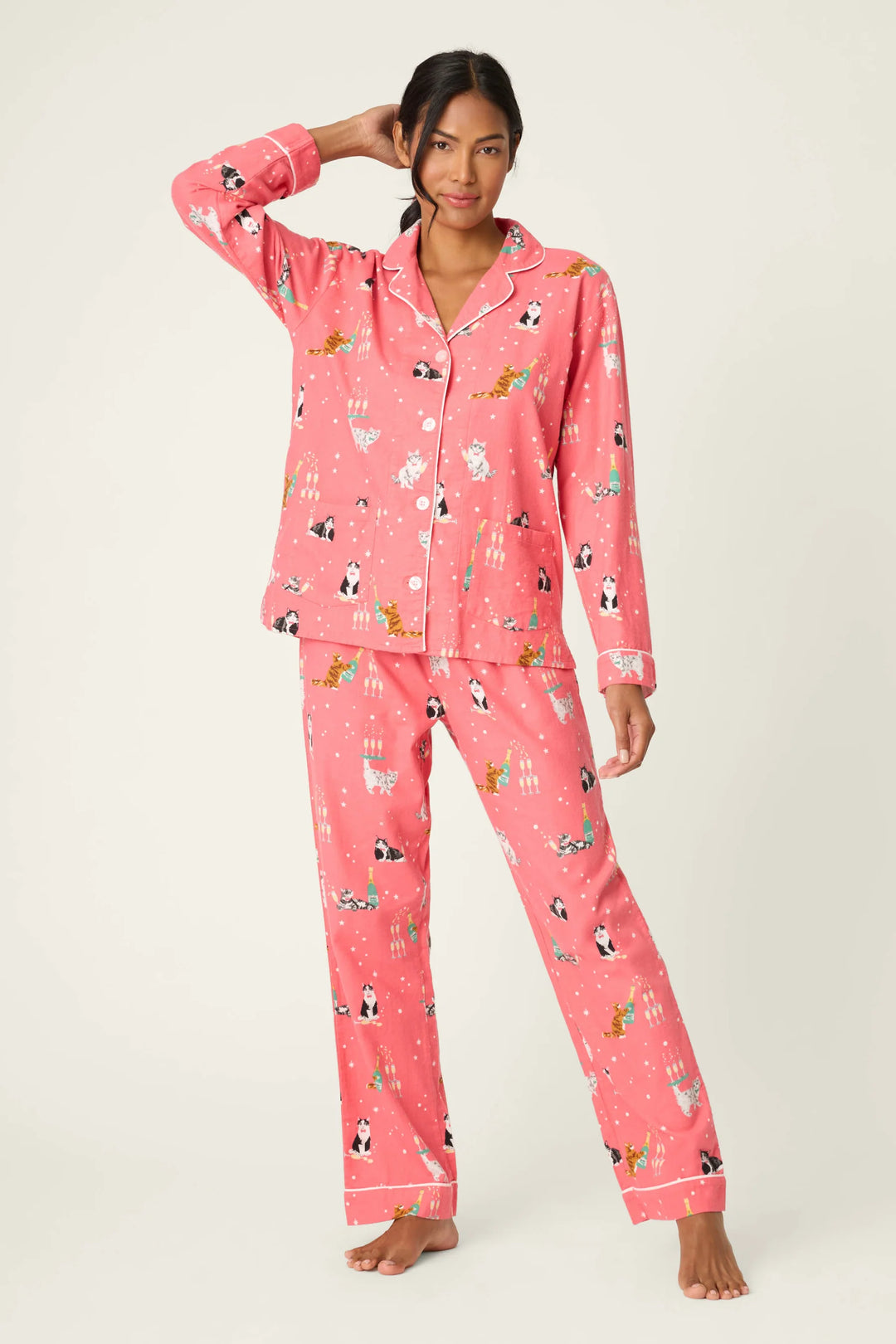 P.J. SALVAGE- WOMEN'S FLANNEL PJ SETS