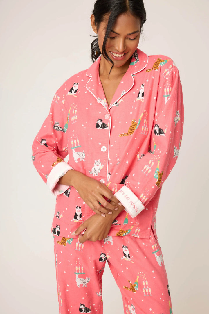P.J. SALVAGE- WOMEN'S FLANNEL PJ SETS