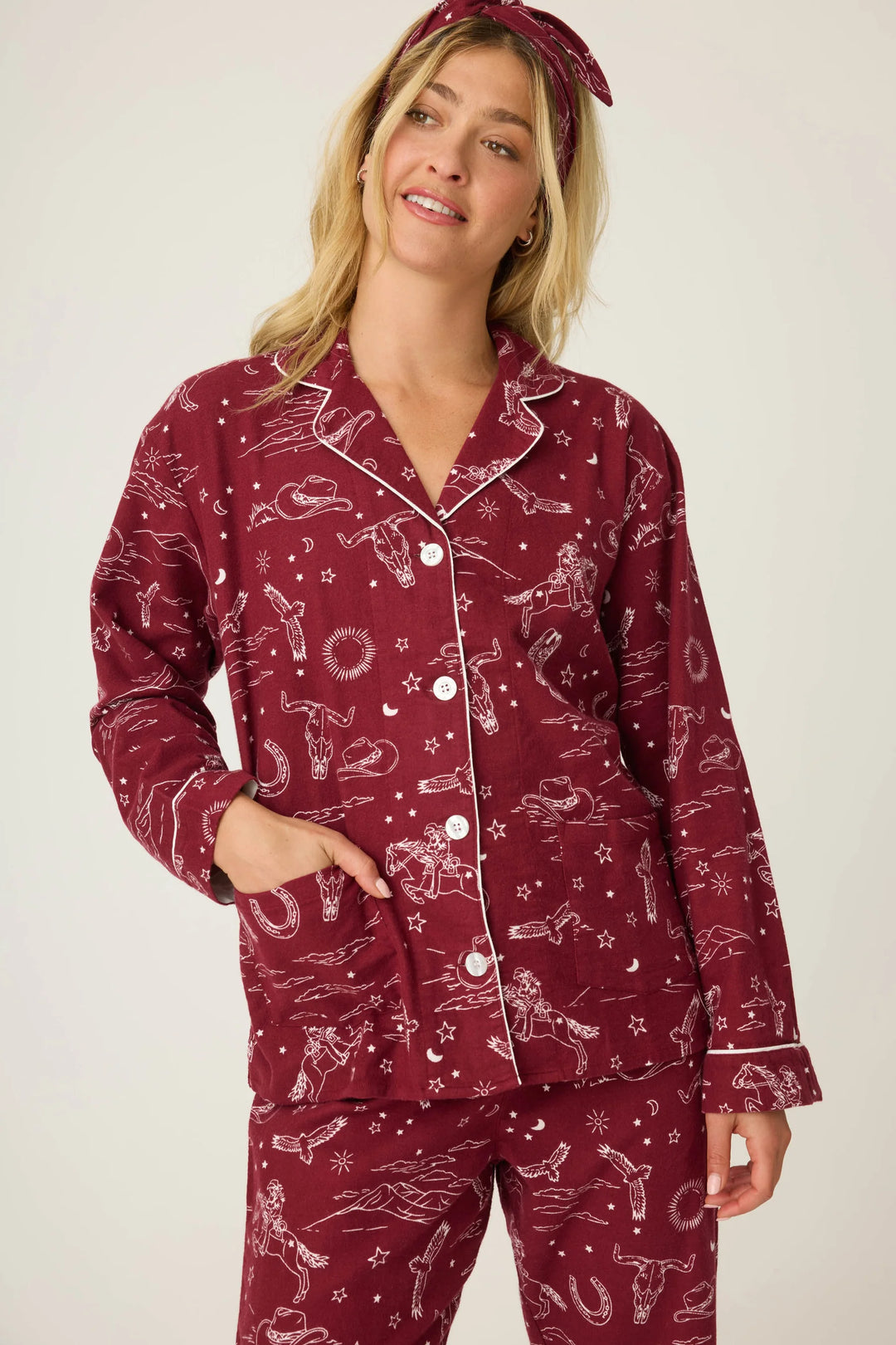 P.J. SALVAGE- WOMEN'S FLANNEL PJ SETS