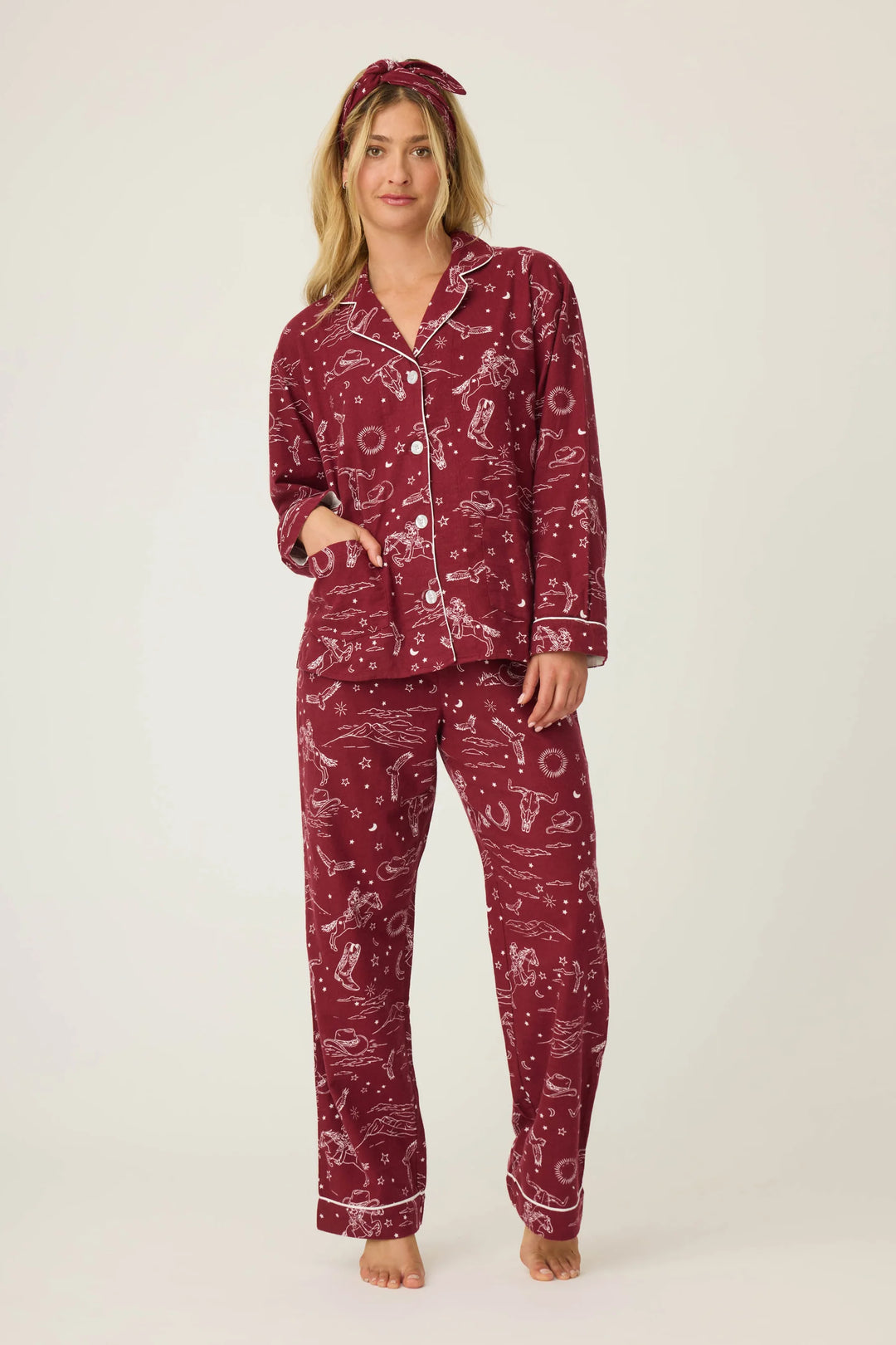 P.J. SALVAGE- WOMEN'S FLANNEL PJ SETS