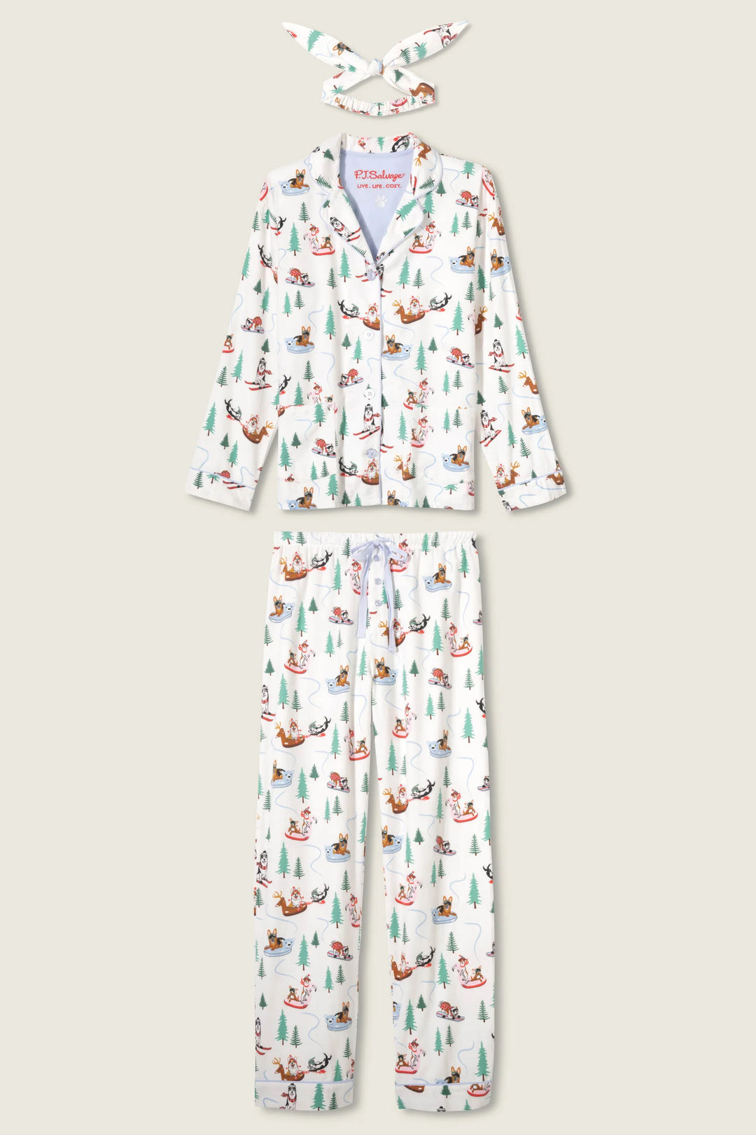 P.J. SALVAGE- WOMEN'S FLANNEL PJ SETS