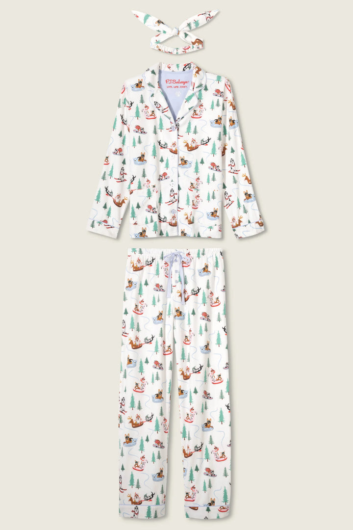 P.J. SALVAGE- WOMEN'S FLANNEL PJ SETS