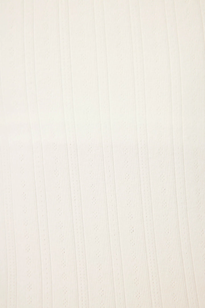 P.J. SALVAGE- WOMEN'S POINTELLE ESSENTIALS SOLID IVORY SHORTS