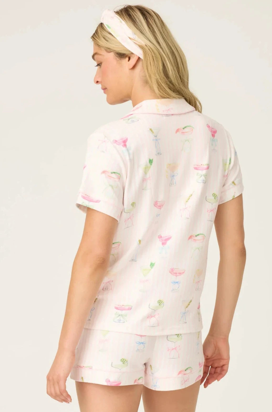 P.J. SALVAGE- WOMEN'S PRETTY PUNCH COCKTAIL PRINT 3-PIECE SHORT SET