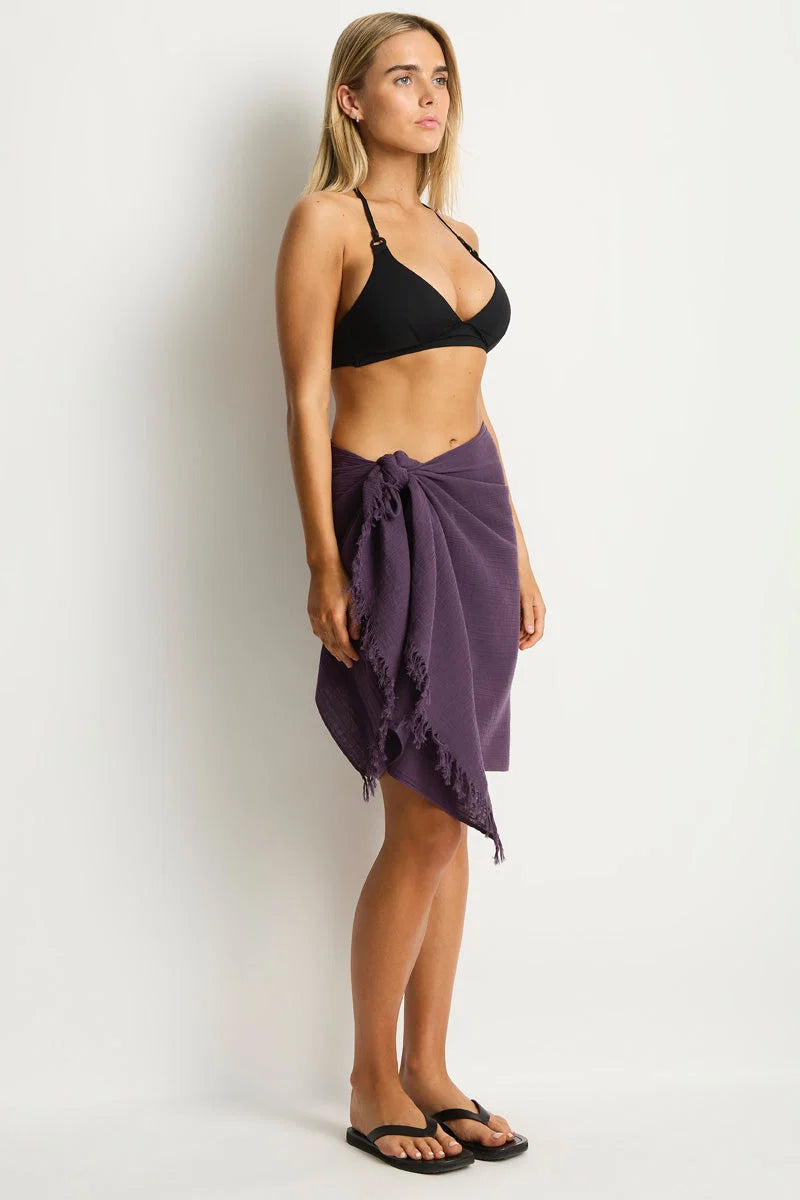 SEA LEVEL - SALT FRAYED SARONG