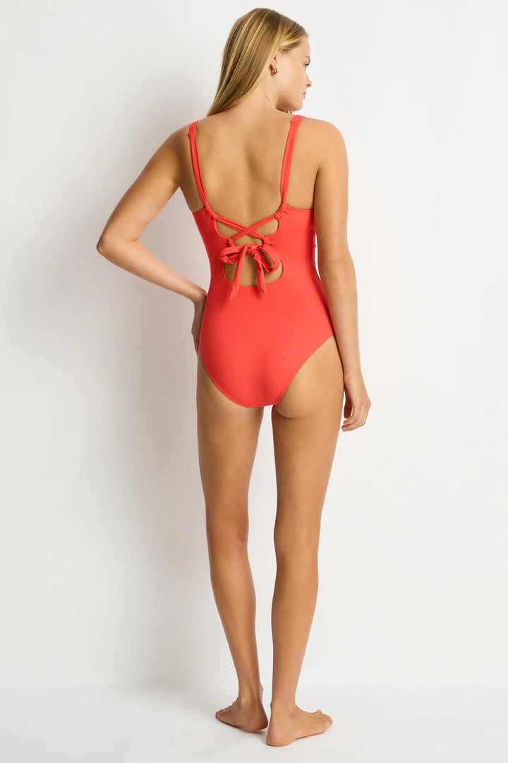 SEA LEVEL - ESSENTIALS EDIT LONGLINE TIE BACK ONE PIECE SL1105ECO