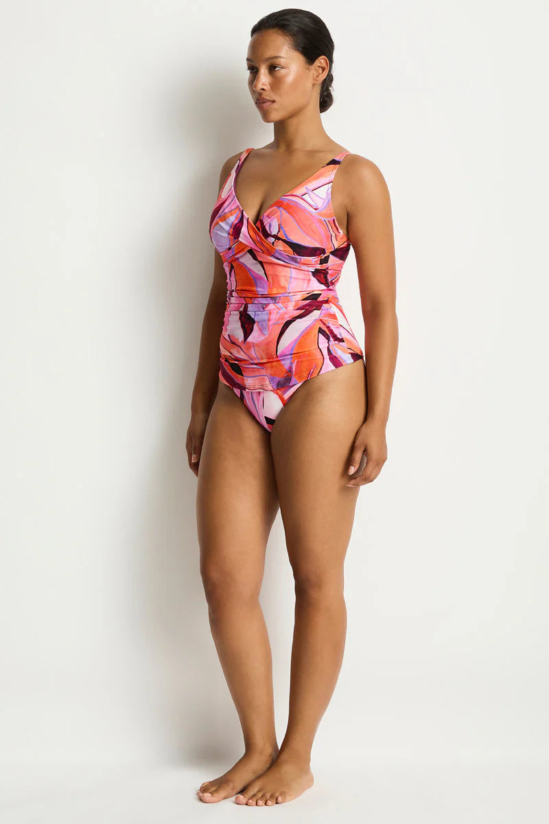 SEA LEVEL - NEON WAVE CROSS FRONT MULTIFIT SINGLET TOP