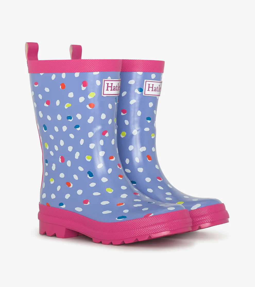 HATLEY- KIDS LOTS OF DOTS RAIN BOOT