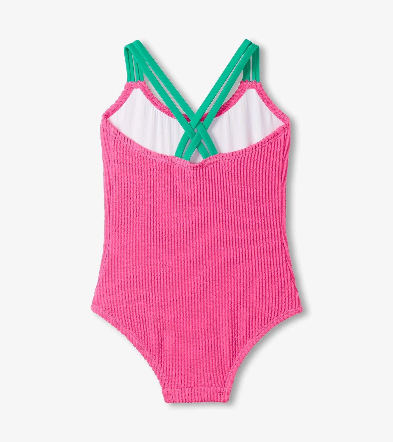 HATLEY -  KIDS AZALEA PINK CROSS STRAP ONE PIECE