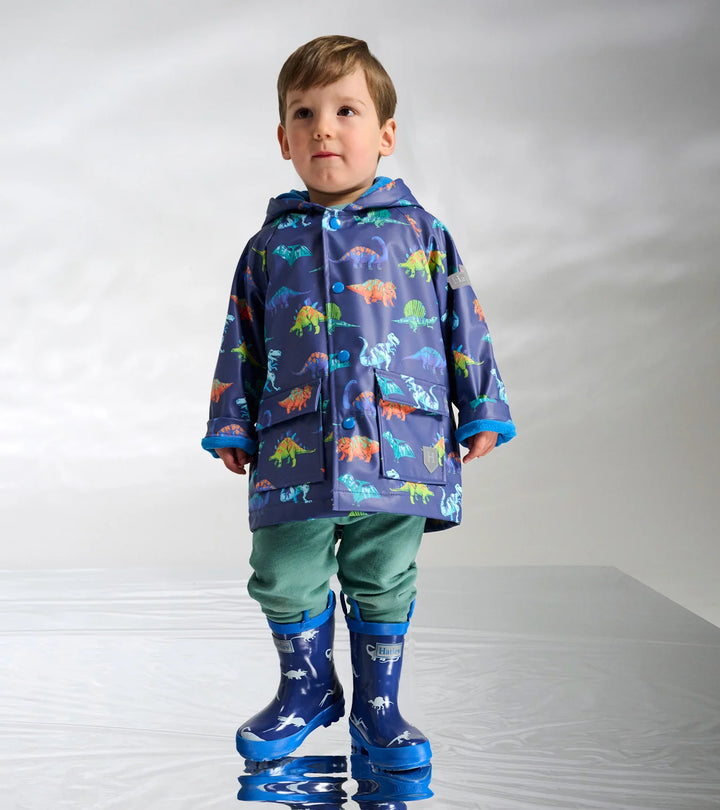 HATLEY -  KIDS DINO PARTY SNAP RAIN COAT